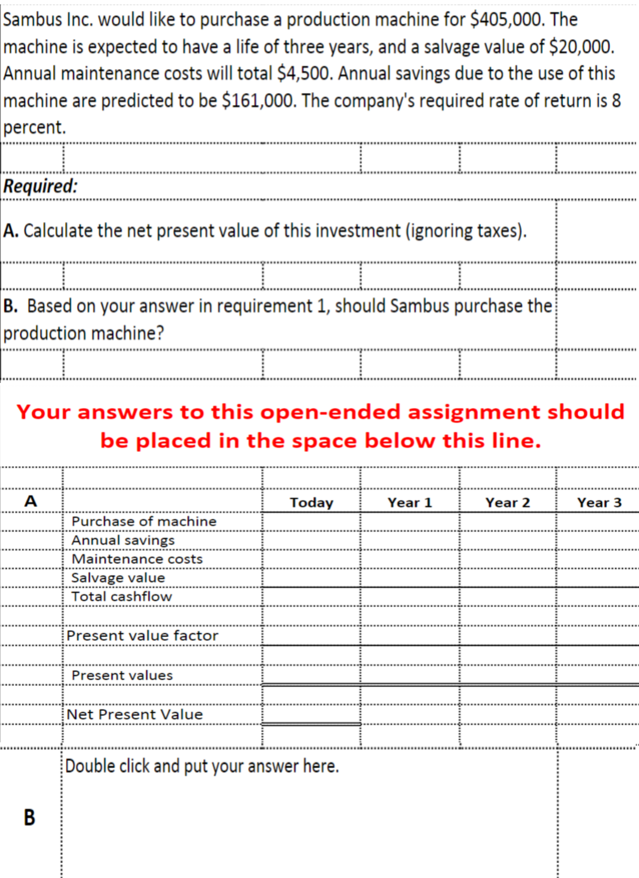 Can I please get some help understanding this? Thank you. Sambus Inc.