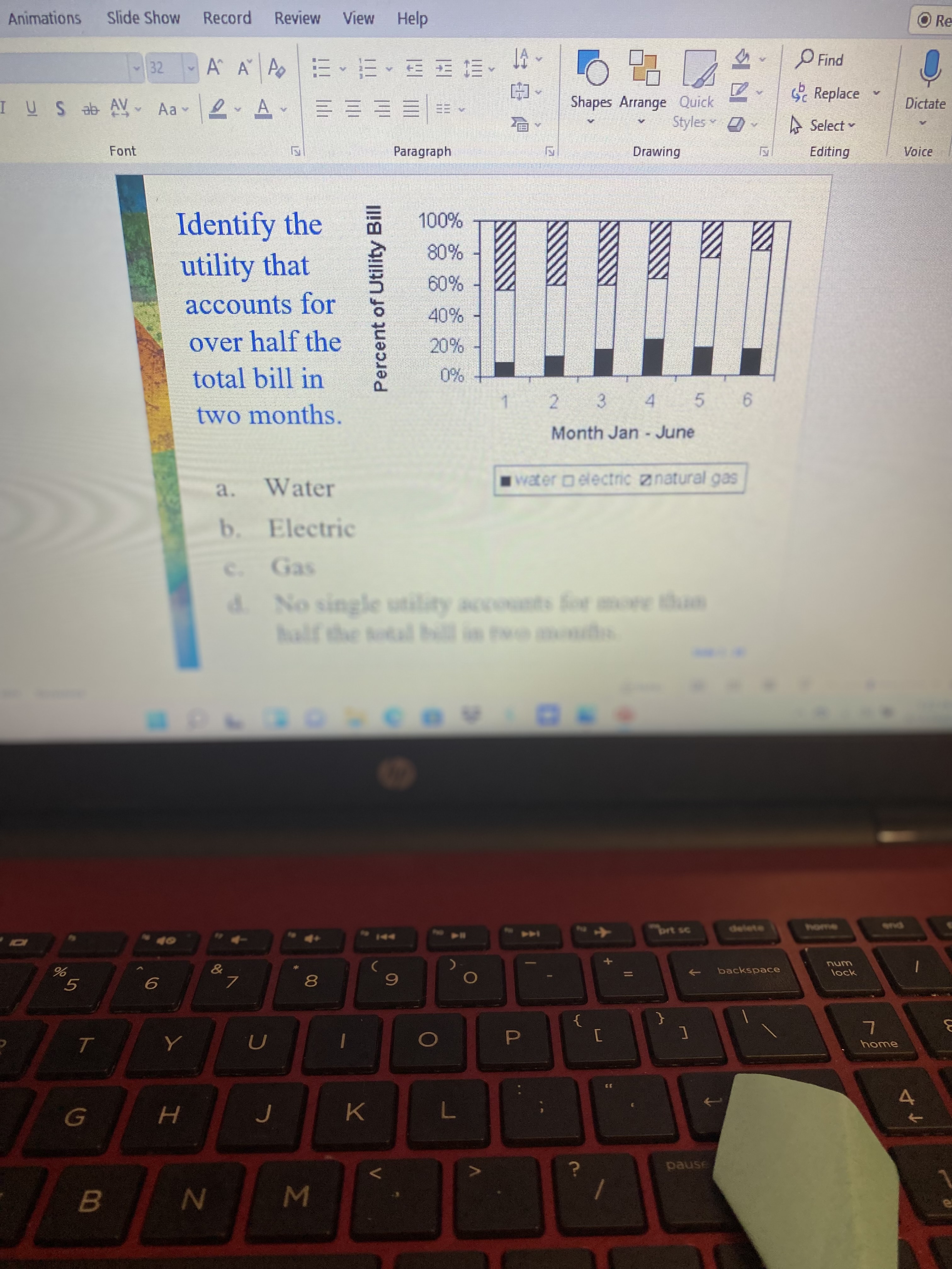  Animations Slide Show Record Review View Help Re 32 A" A