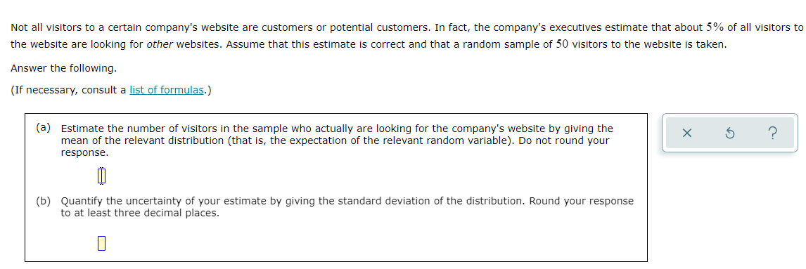the expectation E (X) of X. E(X) = 1 X 5 ?