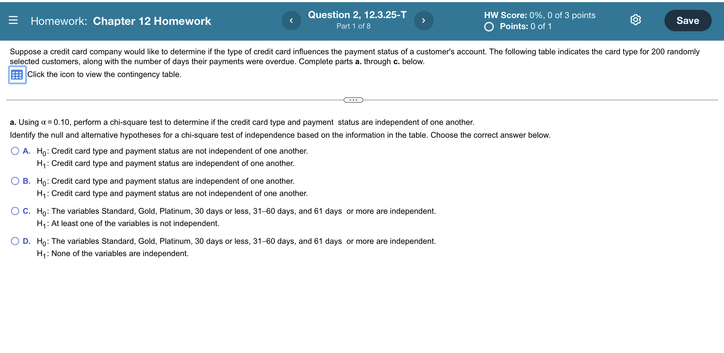 There is a part b and c too, I will ask in