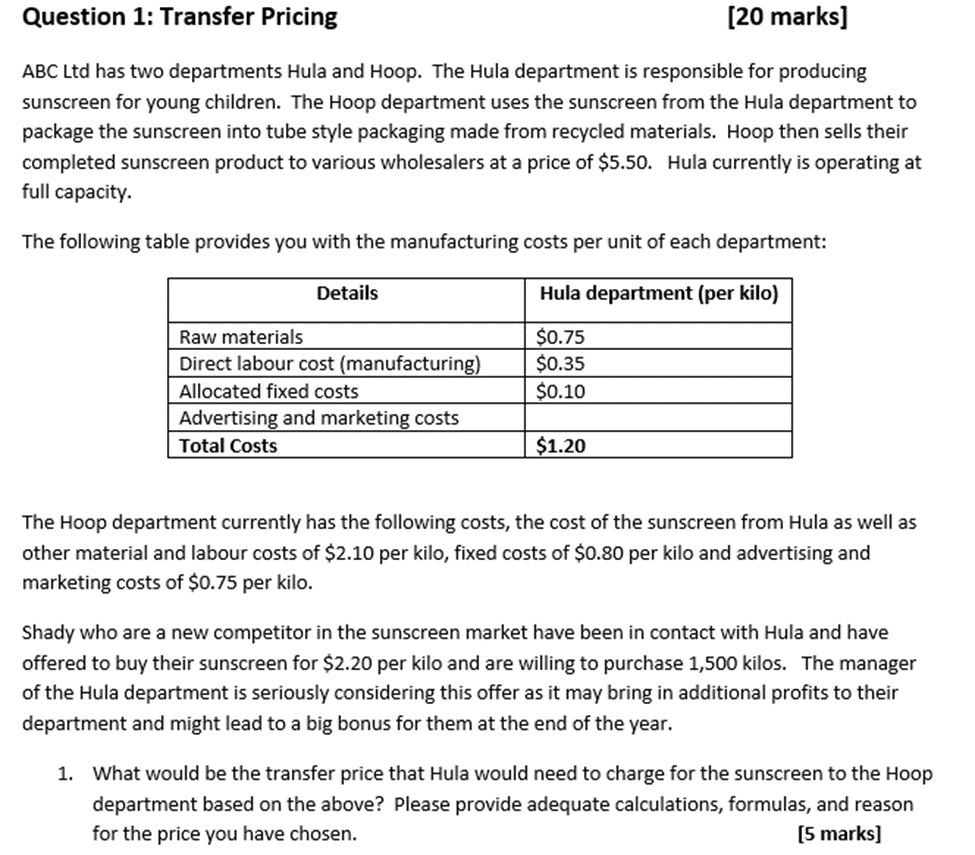 Are there any implications to them accepting this price? Support your answer