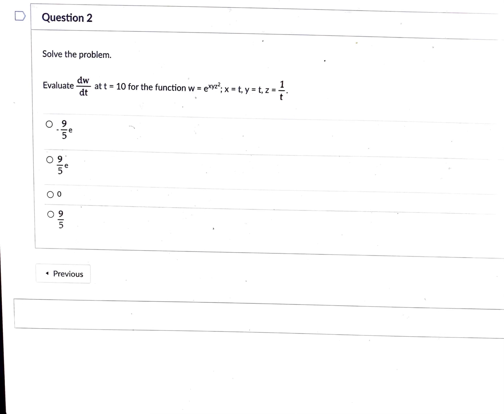point i Not saved Submit Quiz if Find the second-order partial derivative.