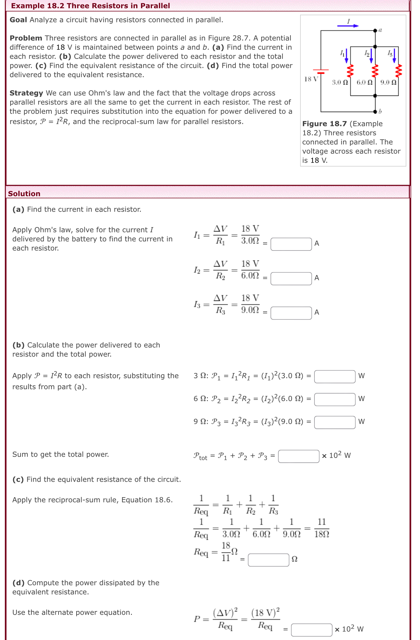 = 1.8 0, R2 = 3.6 0, R3 = 4.5 0, and