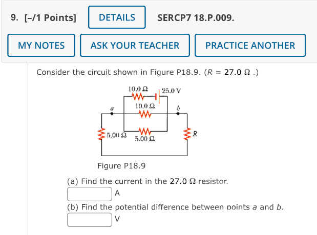find the current. Solution (a) Find the equivalent resistance of the circuit.