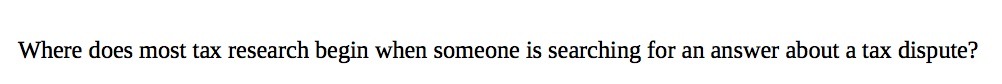 answer about a tax dispute?