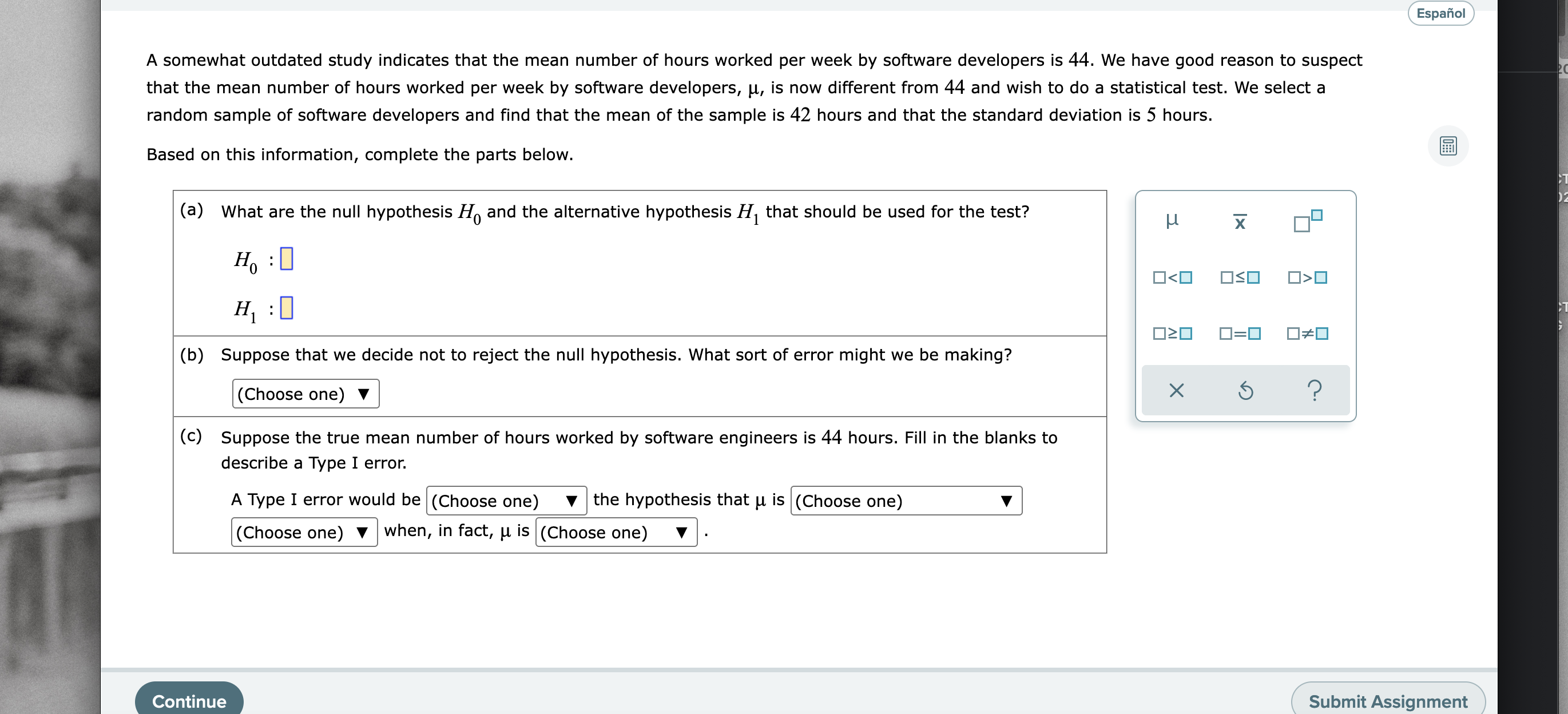  Espanol A somewhat outdated study indicates that the mean number of