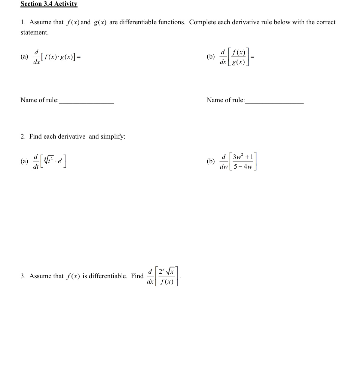) x = -2.5 d g(x) (cdx x def(x] ( d) drLe