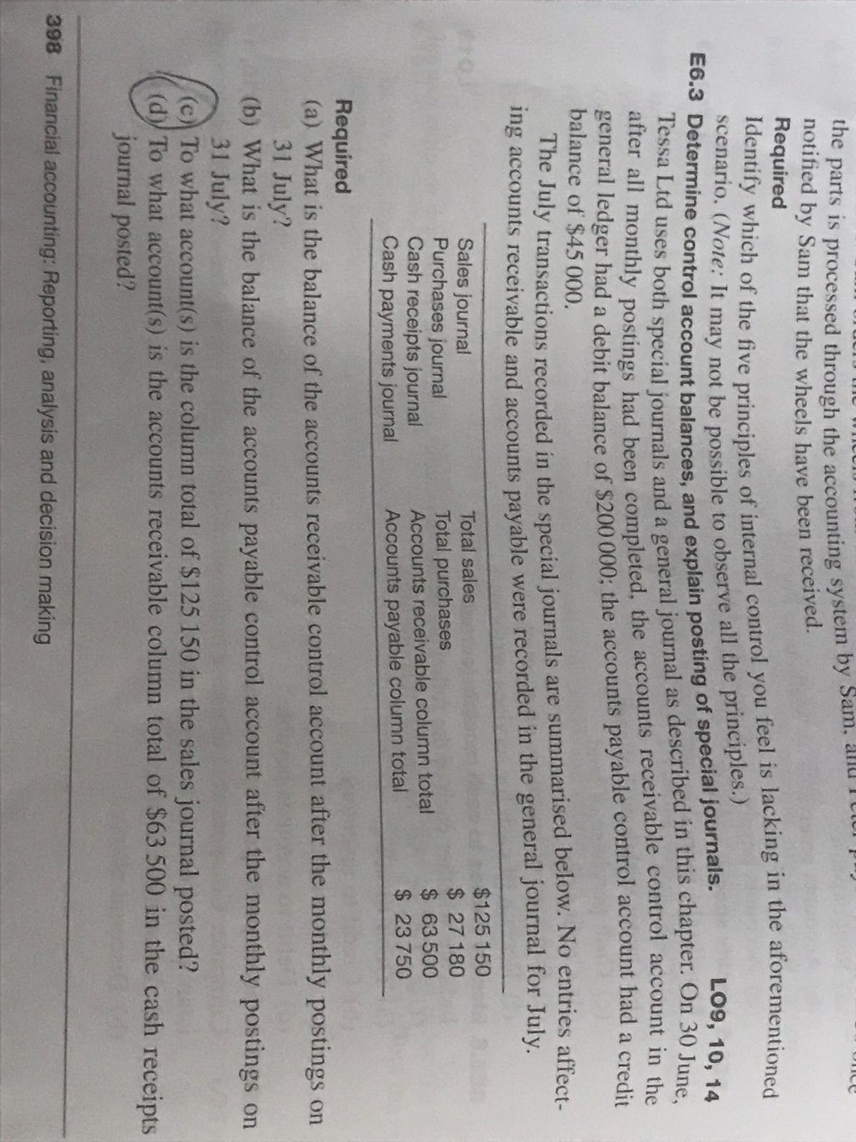 Ques 6.3 , question is being provided in the photograph attached below