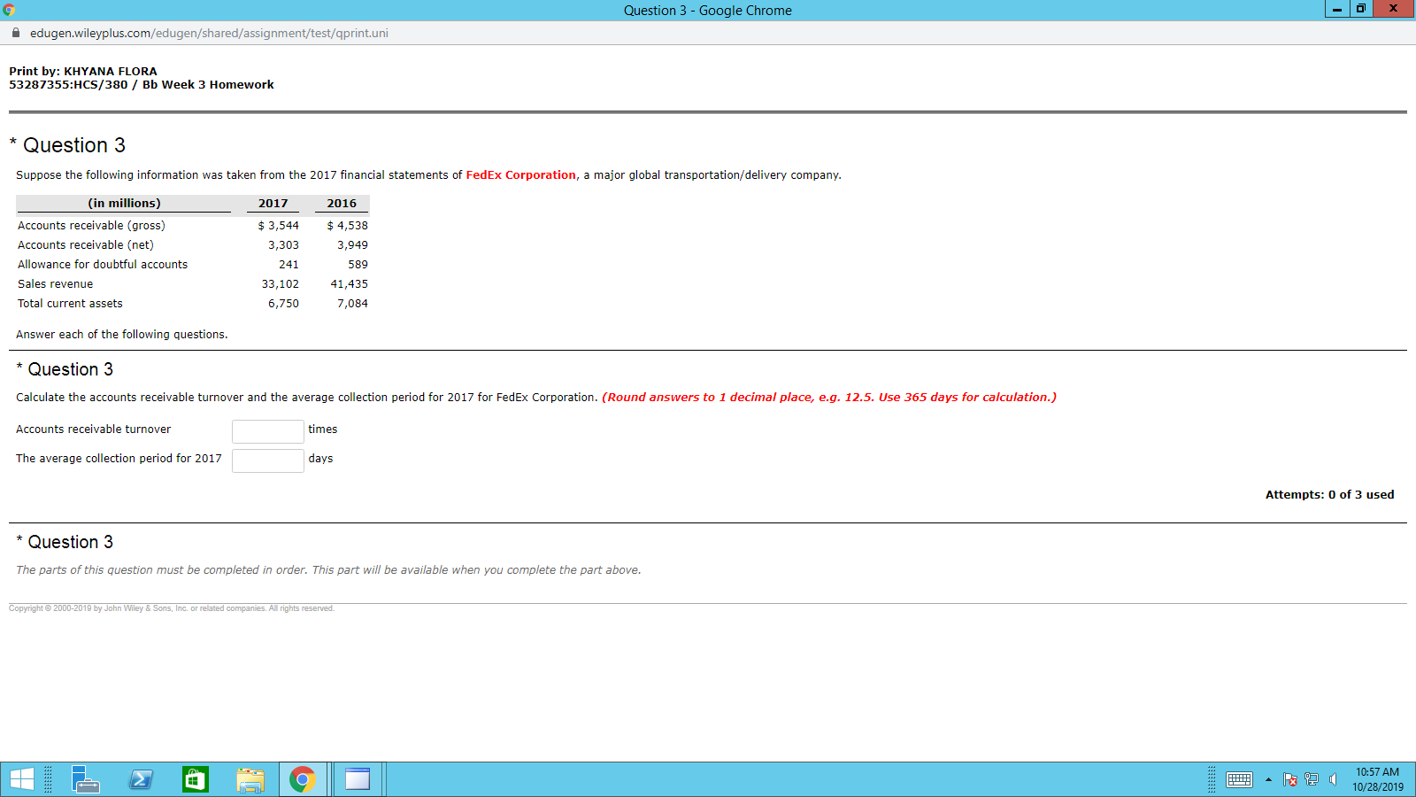 please help me with this question 9 Question 3 - Google Chrome