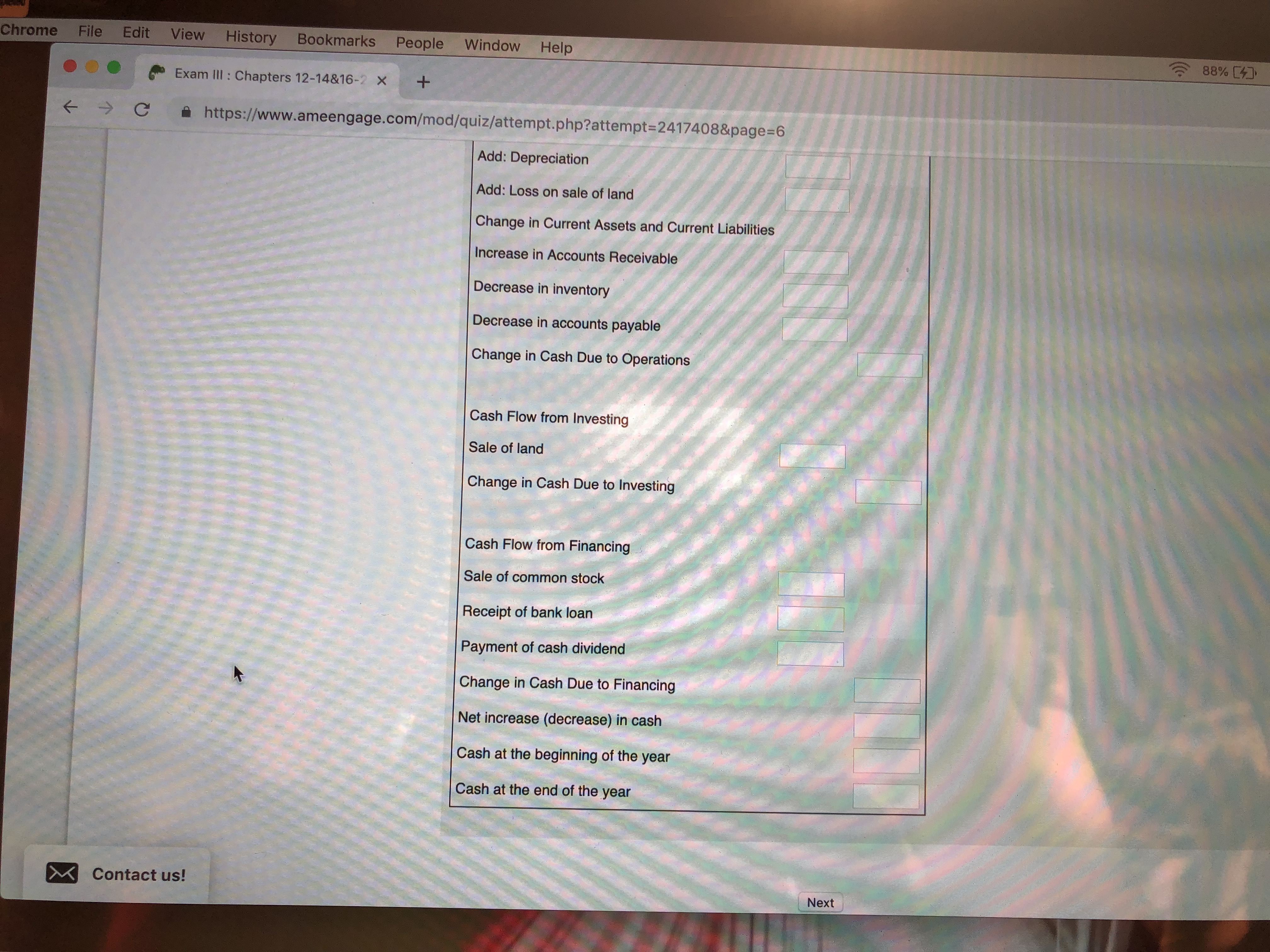 The balance sheet and income statement for Joe's Fish Hut are presented