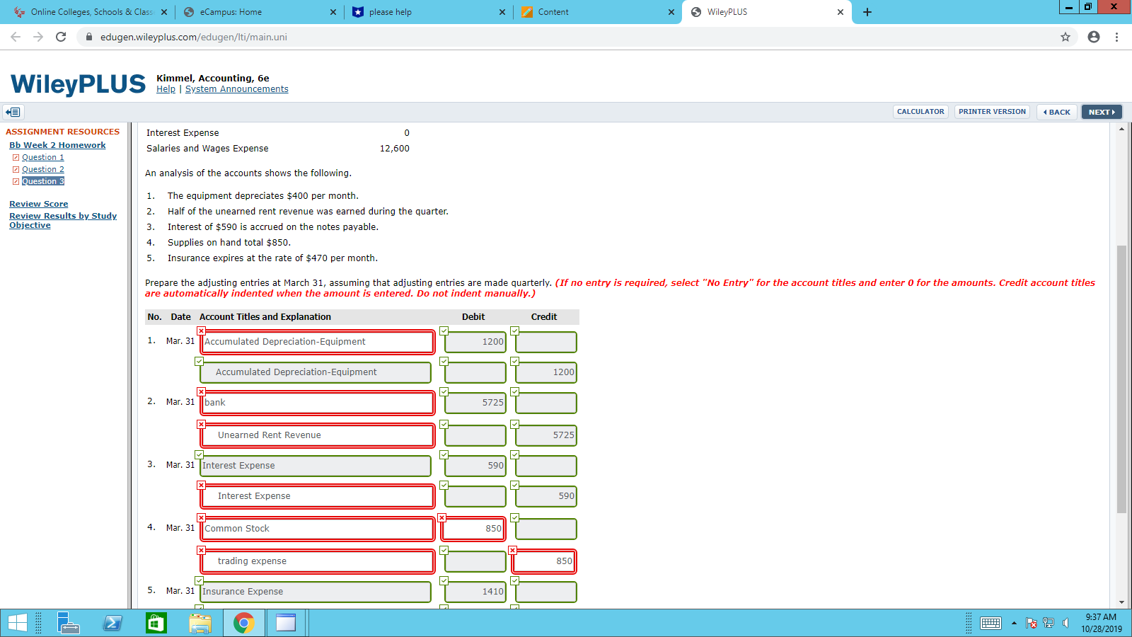 please help with this question Online Colleges, Schools & Class x 3