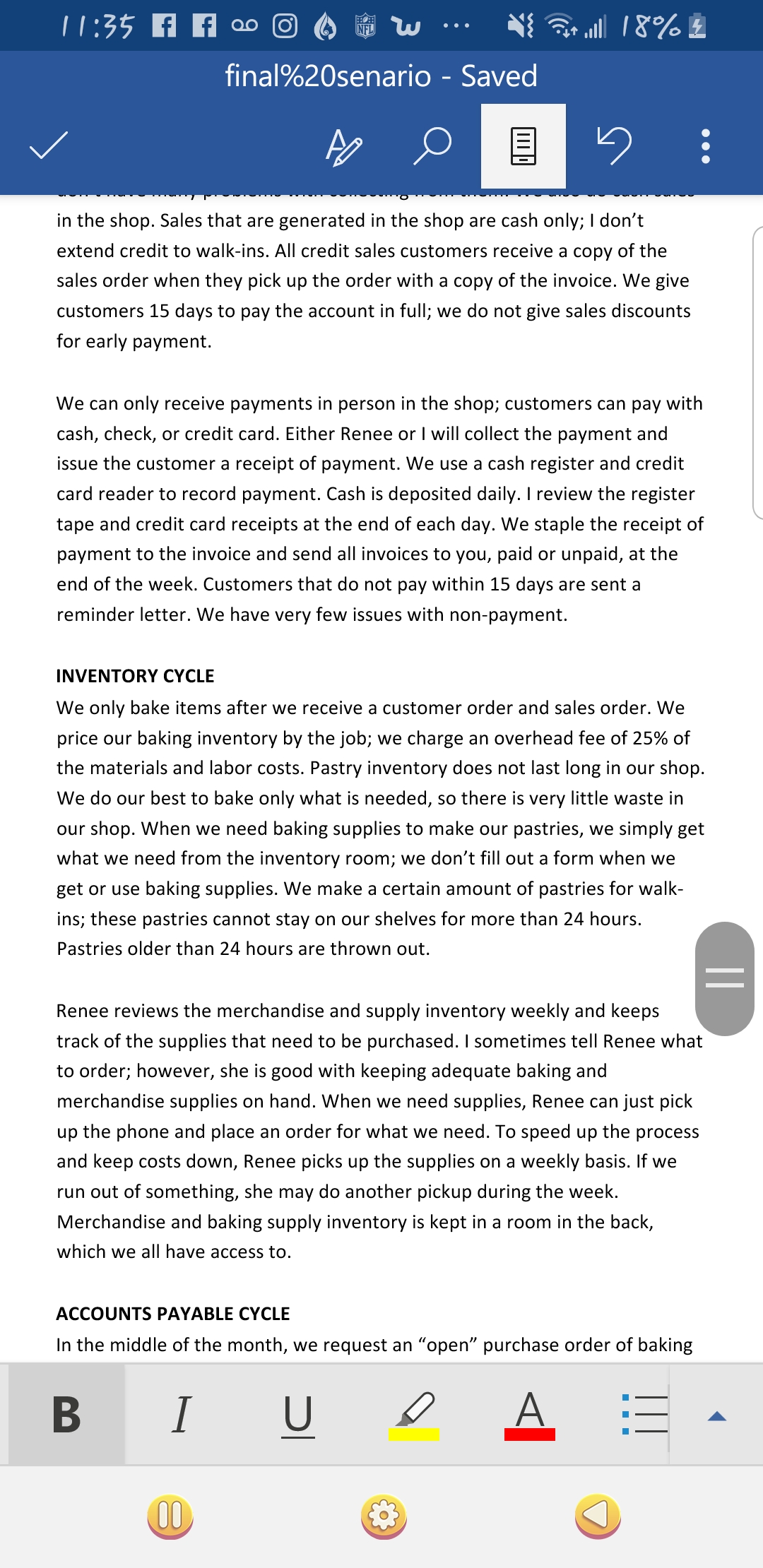 The final product represents an authentic demonstration of competency because you will