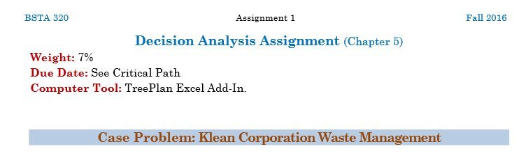 Weight: 7% Due Date: See Critical Path Computer Tool: TreePIsn Exes] AddIn