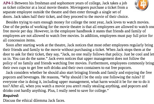 AP4-5 Between his freshman and sophomore years of college, Jack takes a