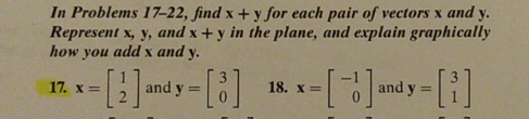 number 17 for section 9.3 In Problems 17-22, find x + y