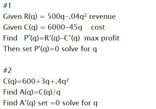 Solve and show your work on paper for both problems. #1 Given