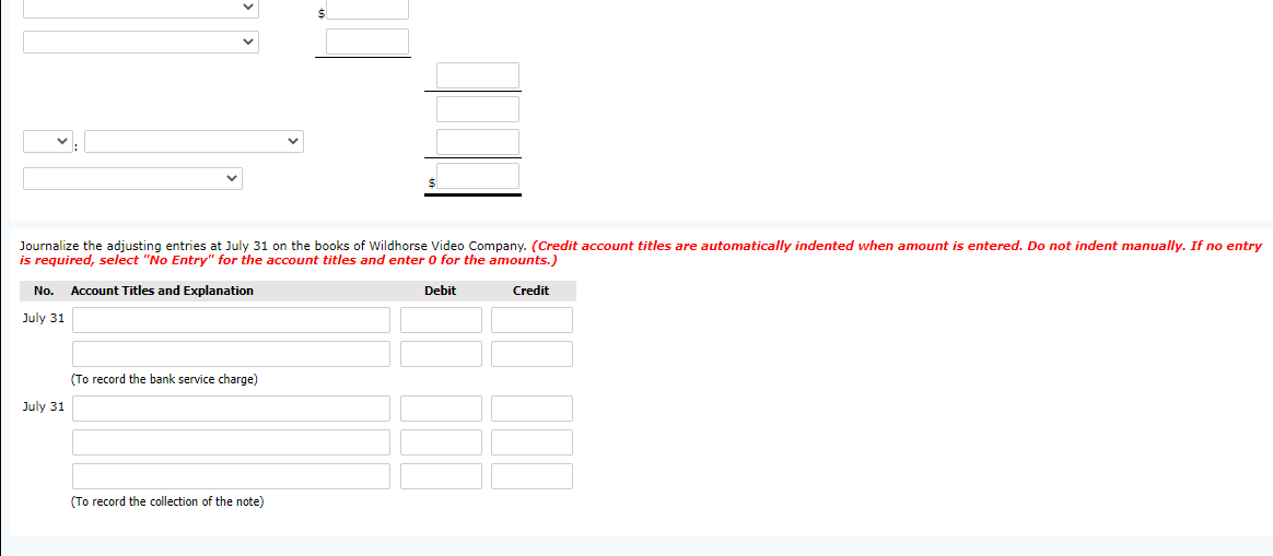 appreciate for it The following information is for Wildhorse Video Company: 1.