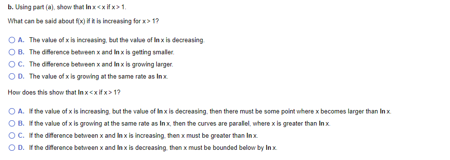 THANK YOU. Complete parts a. and b. below. a. Prove that f(x)
