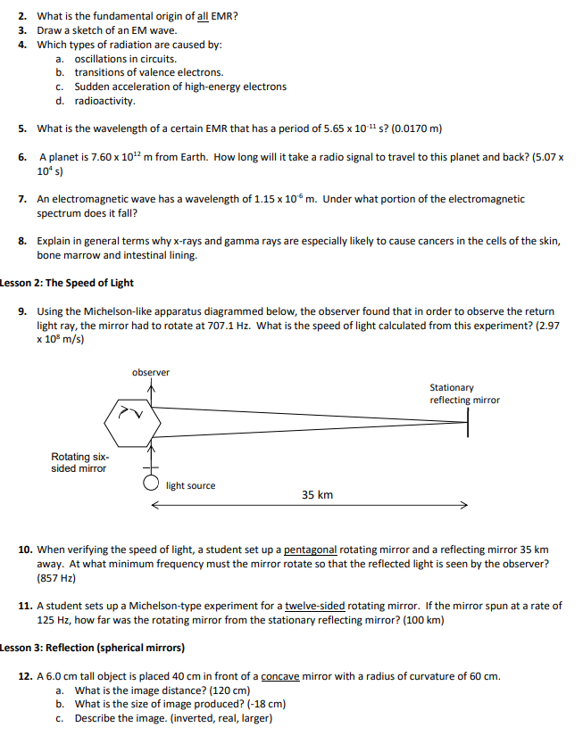 All of this information will need to be memorized, your second color