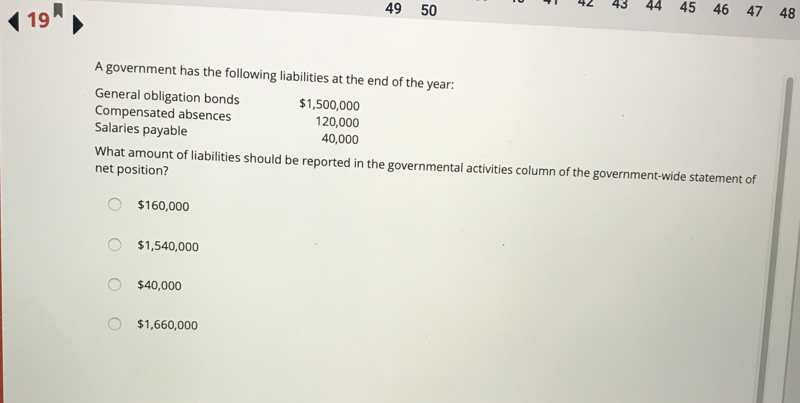 Please help 43 49 50 44 45 46 47 48 19 A