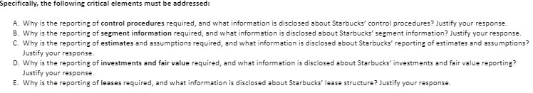  Specifically, the following critical elements must be addressed: A. Why is