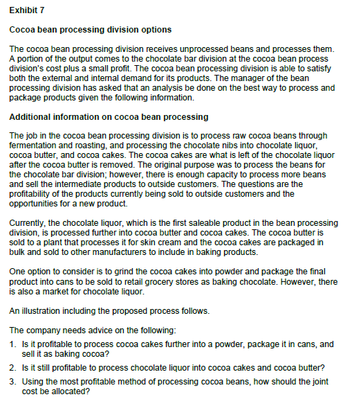 Hi, Can you please help with question 5. I'm very stuck Exhibit
