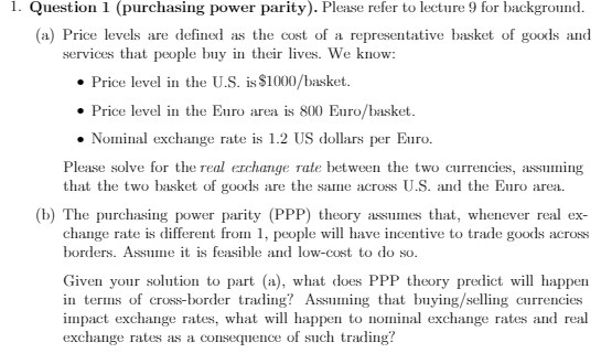 9 for background. (a) Price levels are defined as the cost of