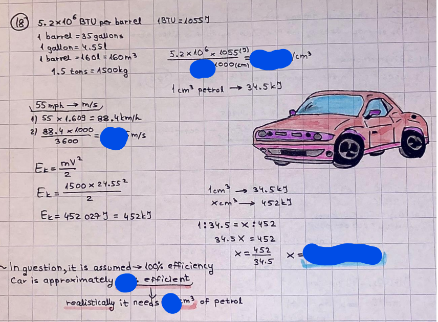pressures: PV = hRT P02 = 14 920 304 x 31.25 V=