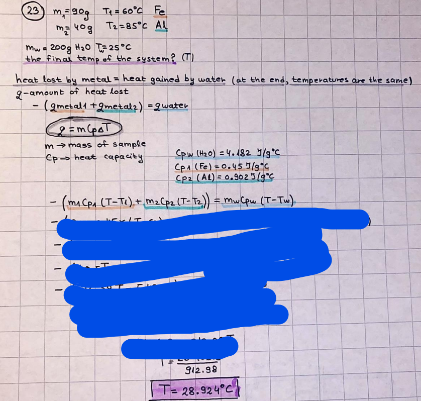 flow rate V = 4 dm 3 = 0.004 m 3 AHcomb