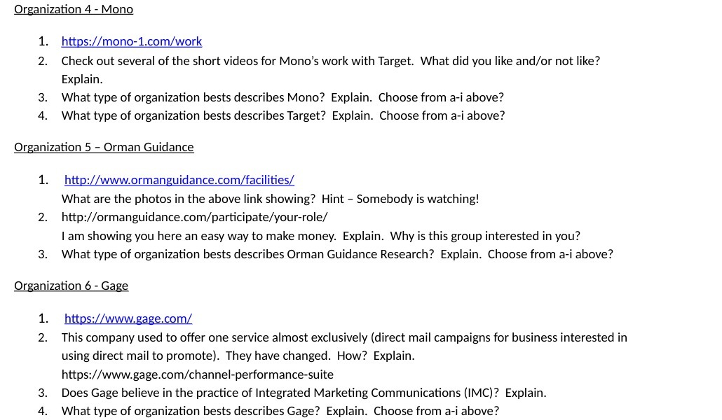 the short videos for Mono's work with Target. What did you like