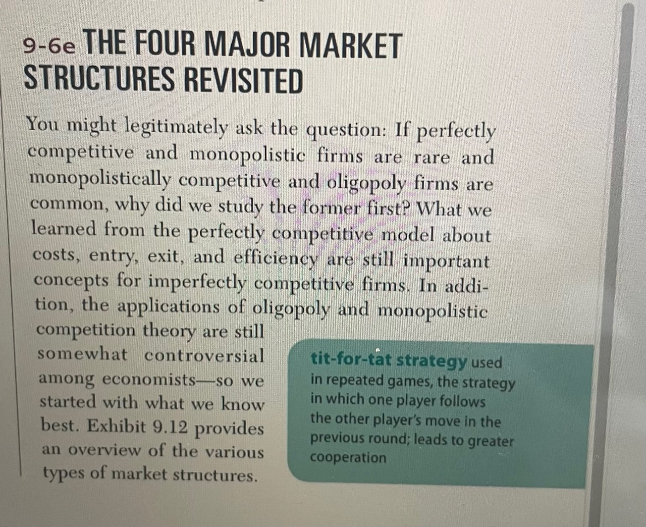 Question 3:Compare and contrast fully the Two Market Structures (types of business