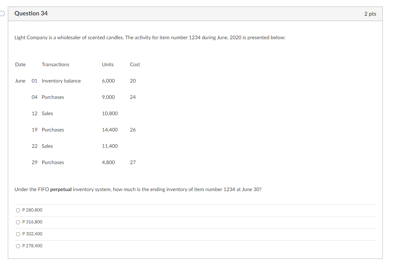 the revenue? O After one month of sale. O When goods are