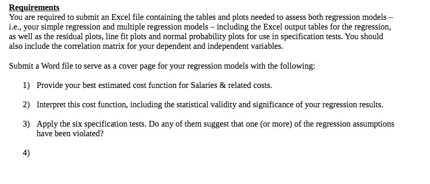 R_eqnirem-ts You are required to submit an Excel file containing the