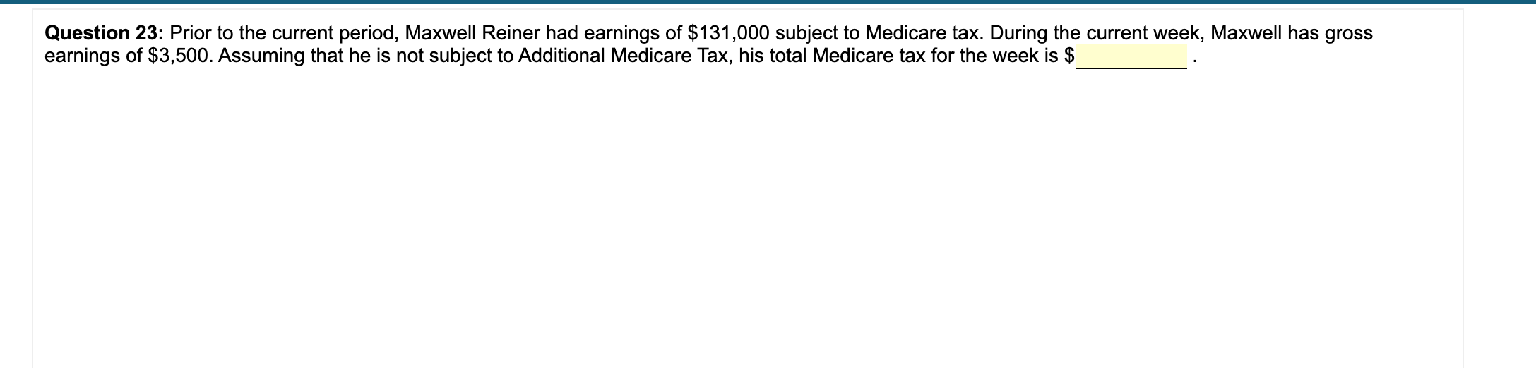 Please help me solve this question Question 23: Prior to the current