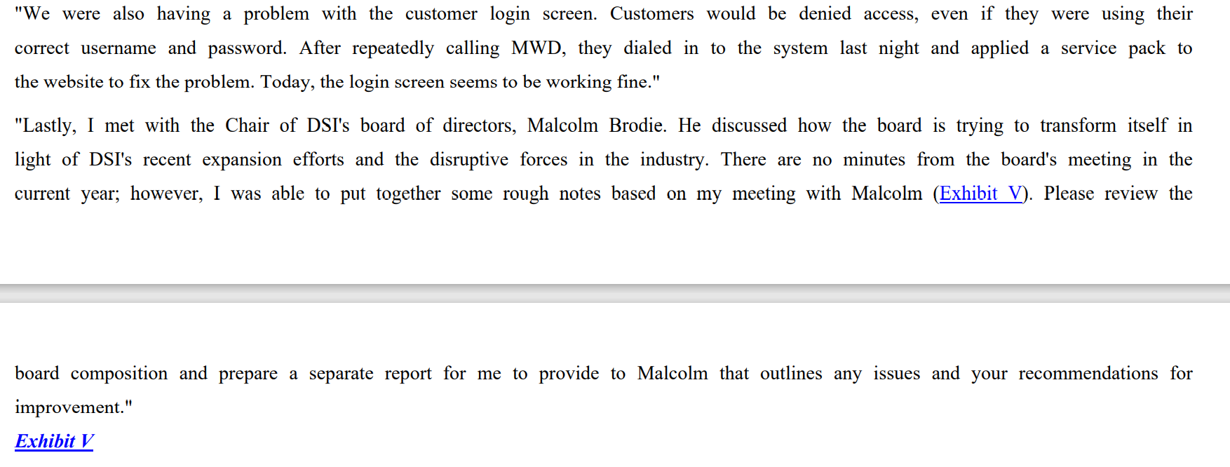 that other companies, in various lines of business, could make use of