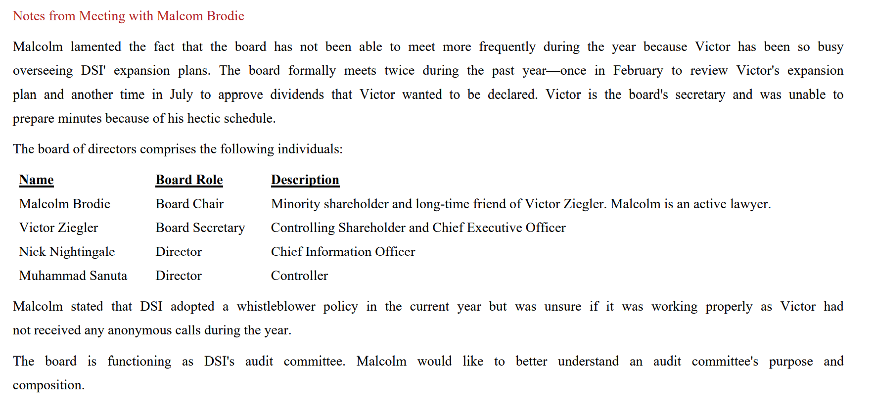 this technology. Essentially, DSI has developed an off-the-shelf packaged inventory tracking database