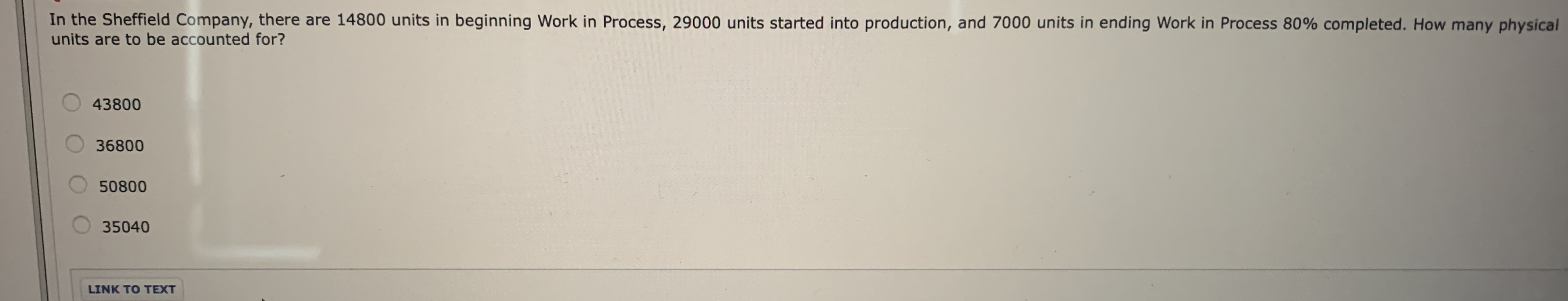 Please explain how to answer this question. In the Sheffield Company, there