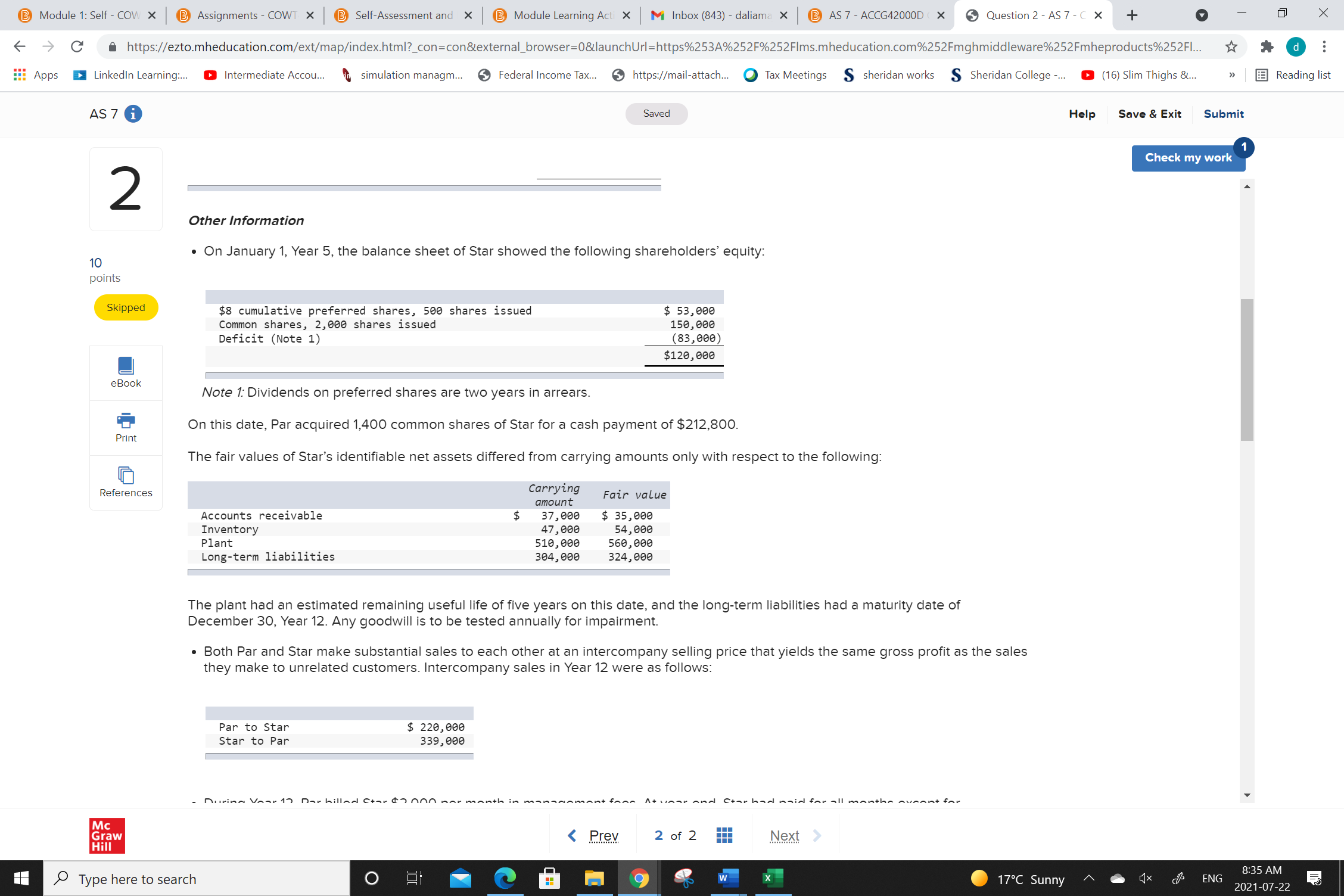 @ Self-Assessment and X B Module Learning Acti X M Inbox (843)