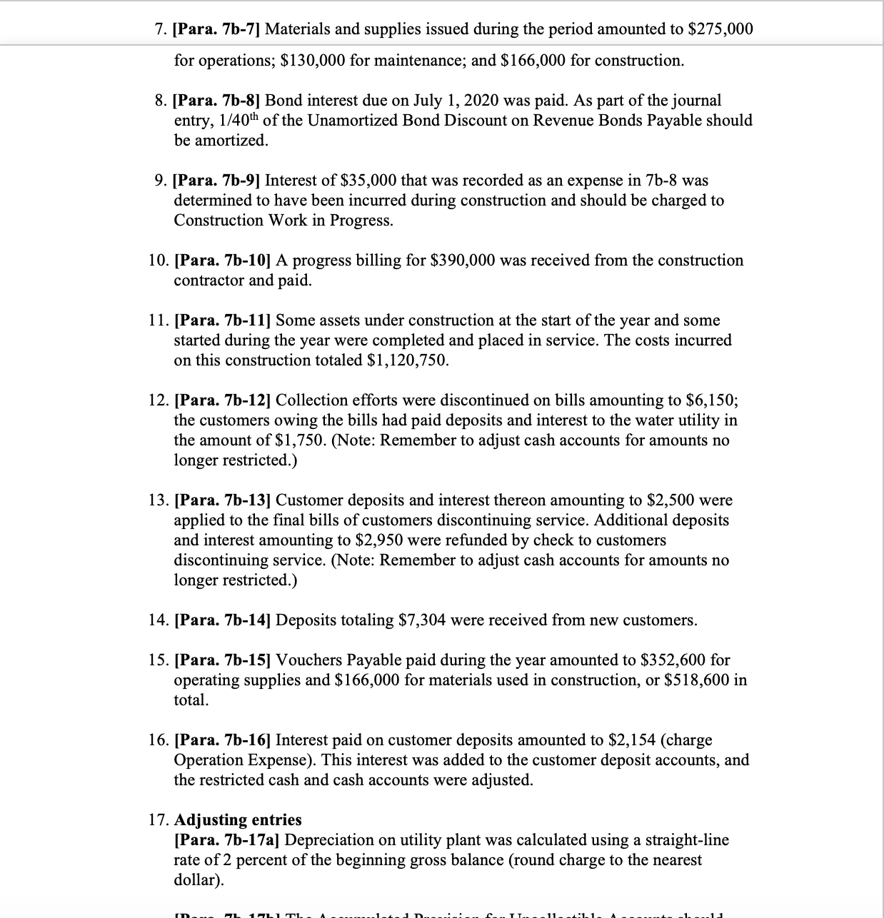 at $27,584,786 Chapter 7 Recording Transactions Affecting the Enterprise Fund and Business-Type