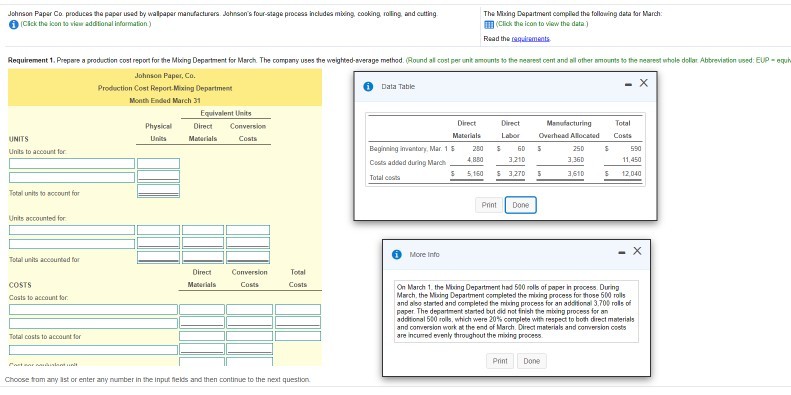 Below is the question I need help with. Provided the numbers and