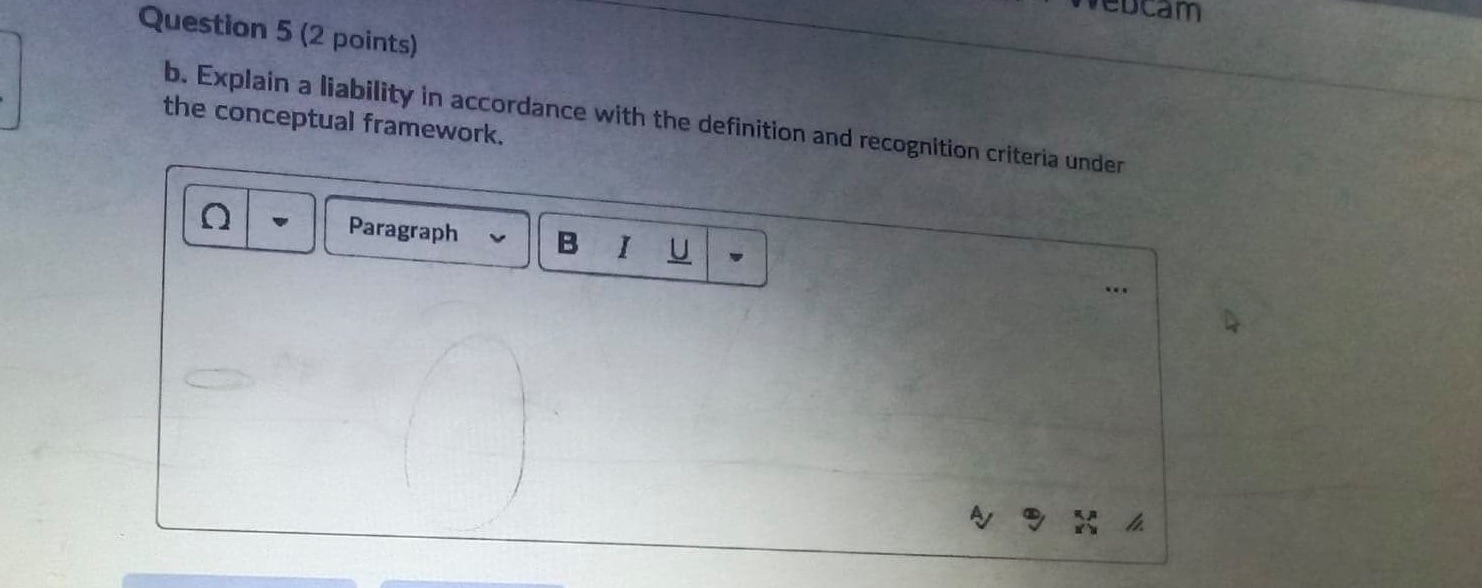  Please find solution for this, thank you Explain a liability in