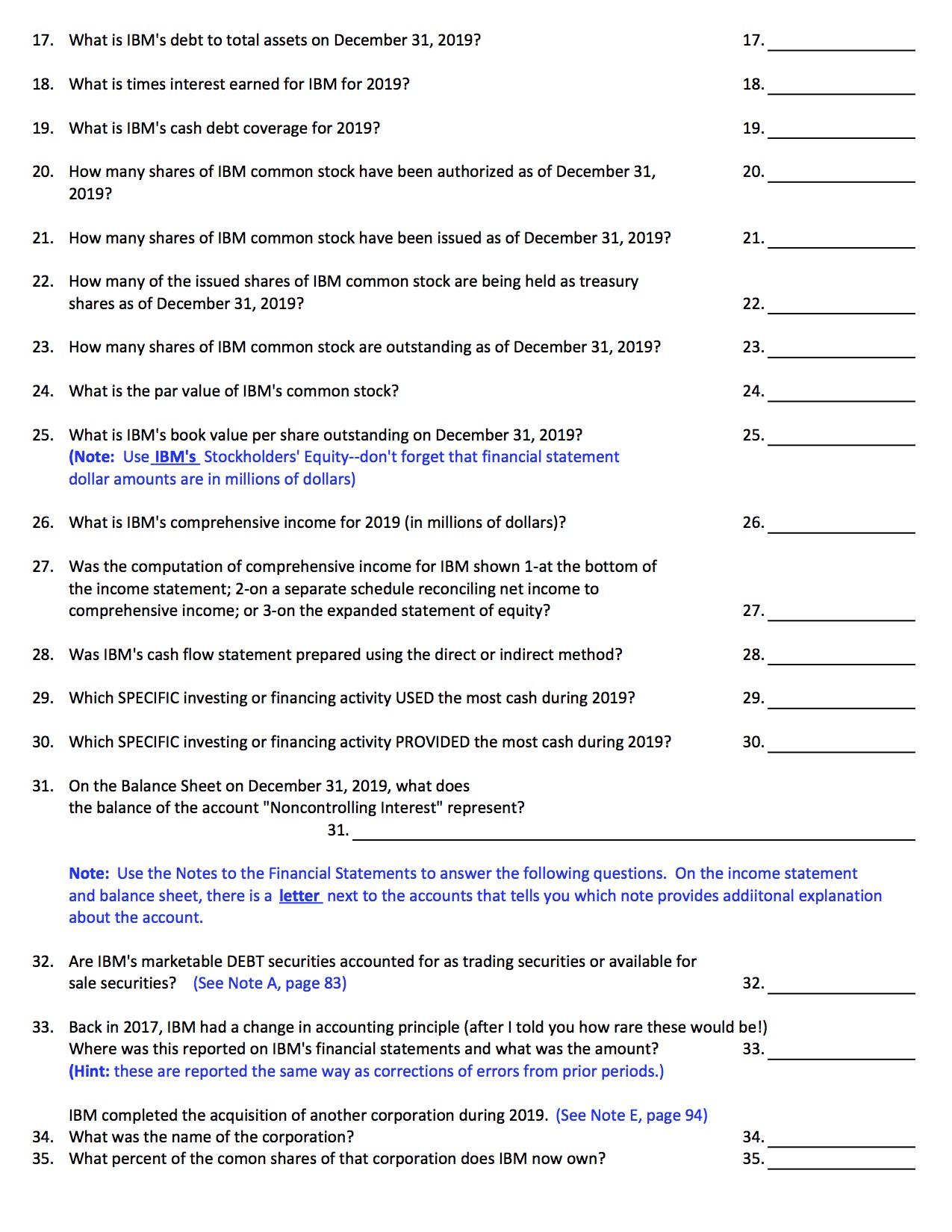 as well. Accounting 10 Chapter 13 Assignment--50 Points Name Round all amounts
