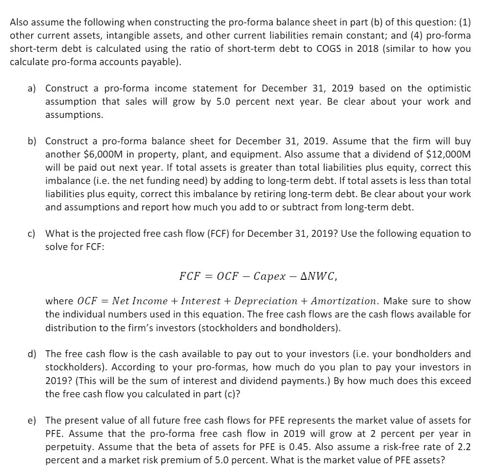 part (b) of this question: (1) other current assets, intangible assets, and