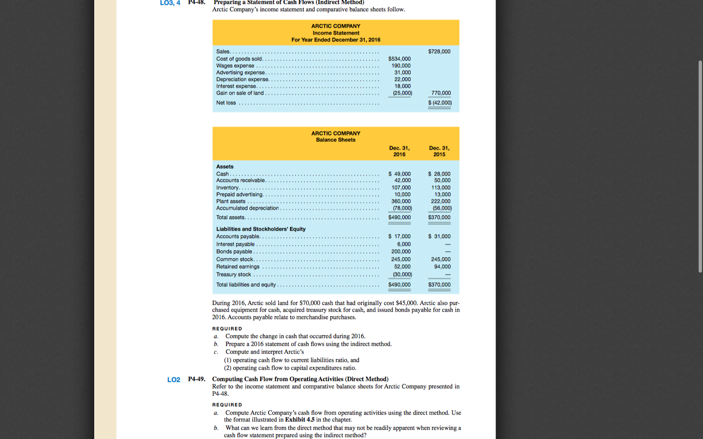 how to use excel spreadsheet to complete the following two problems.P4-48: Part