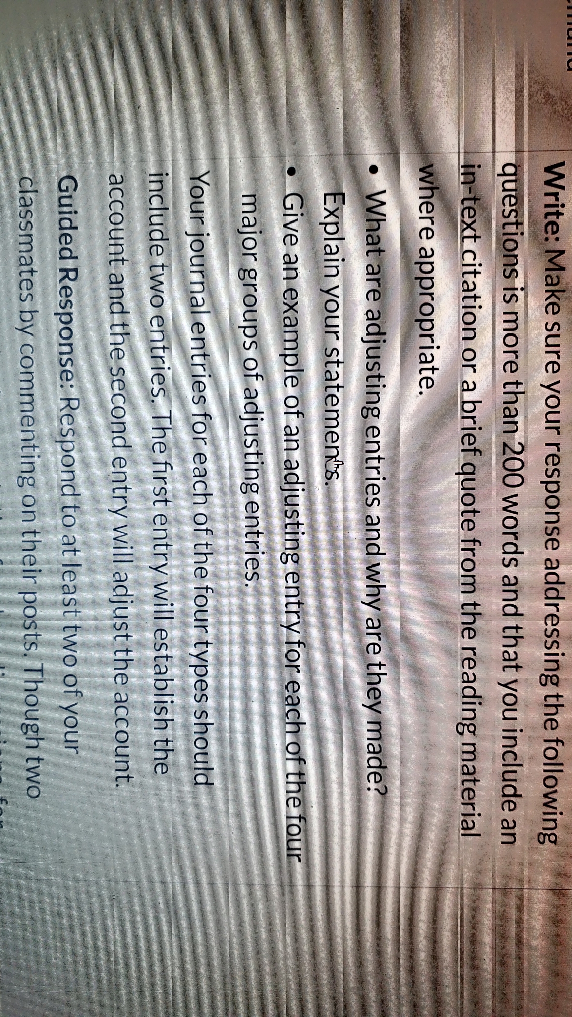 Week 2 homework help Write: Make sure your response addressing the following