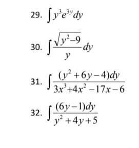 Evaluate the following integrals. Provide clean and readable handwritten solutions thank you.