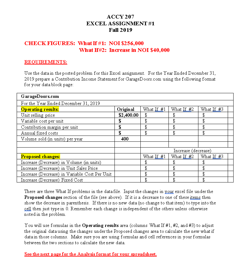 variable expenses 7 Contribution margin 7 ? Less fixed expenses Net income