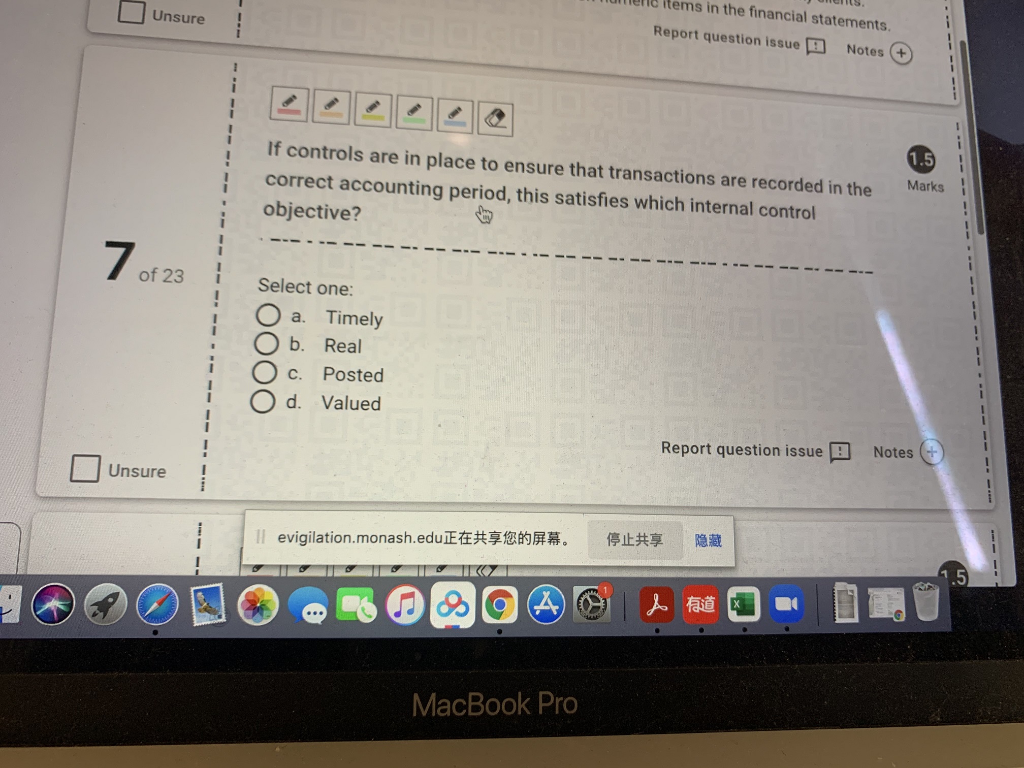 materiality, high inherent risk and good internal controls O d. Low materiality,
