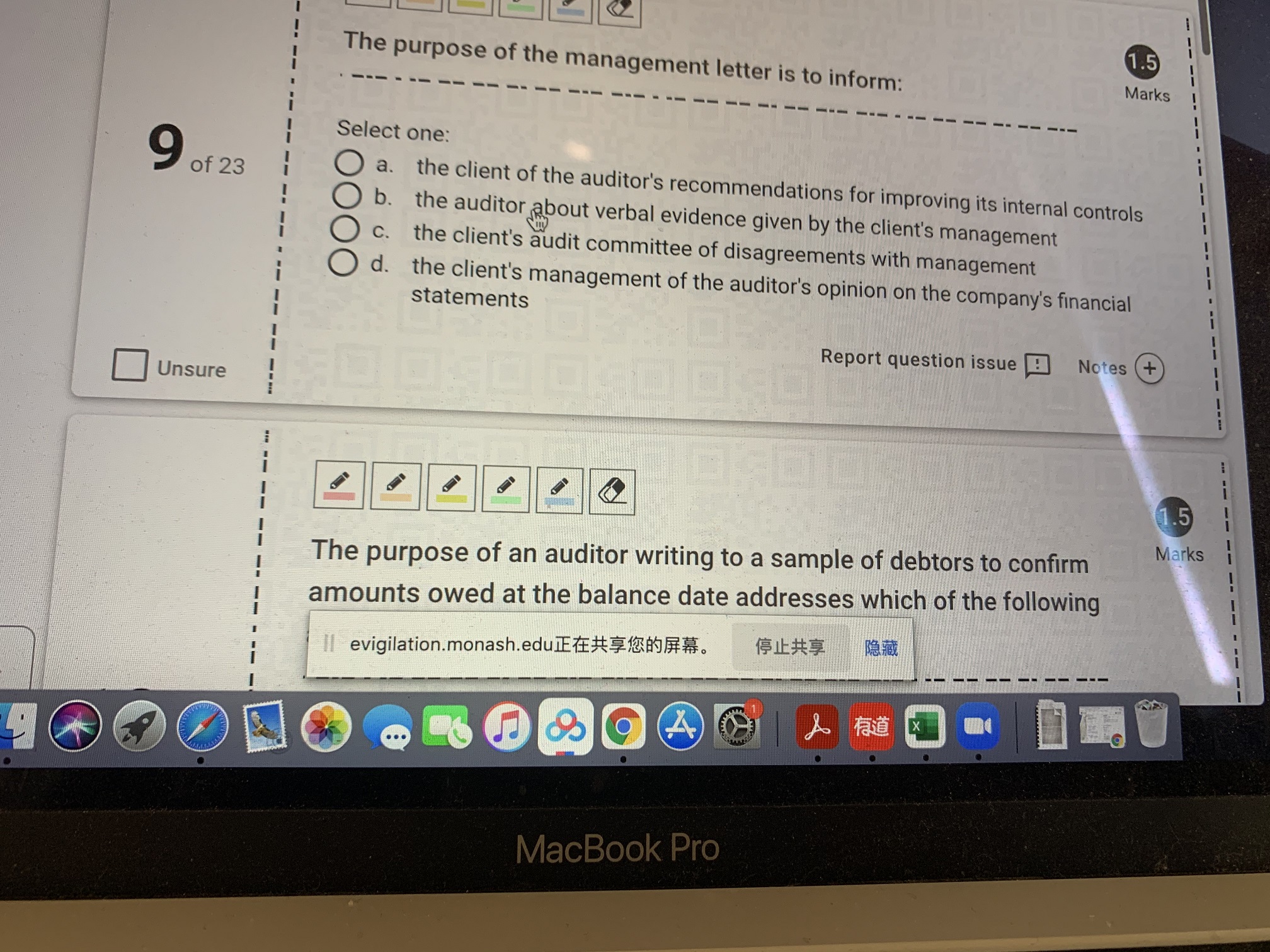 Unsure (+ - - 1.5 Which of the following statements is false?