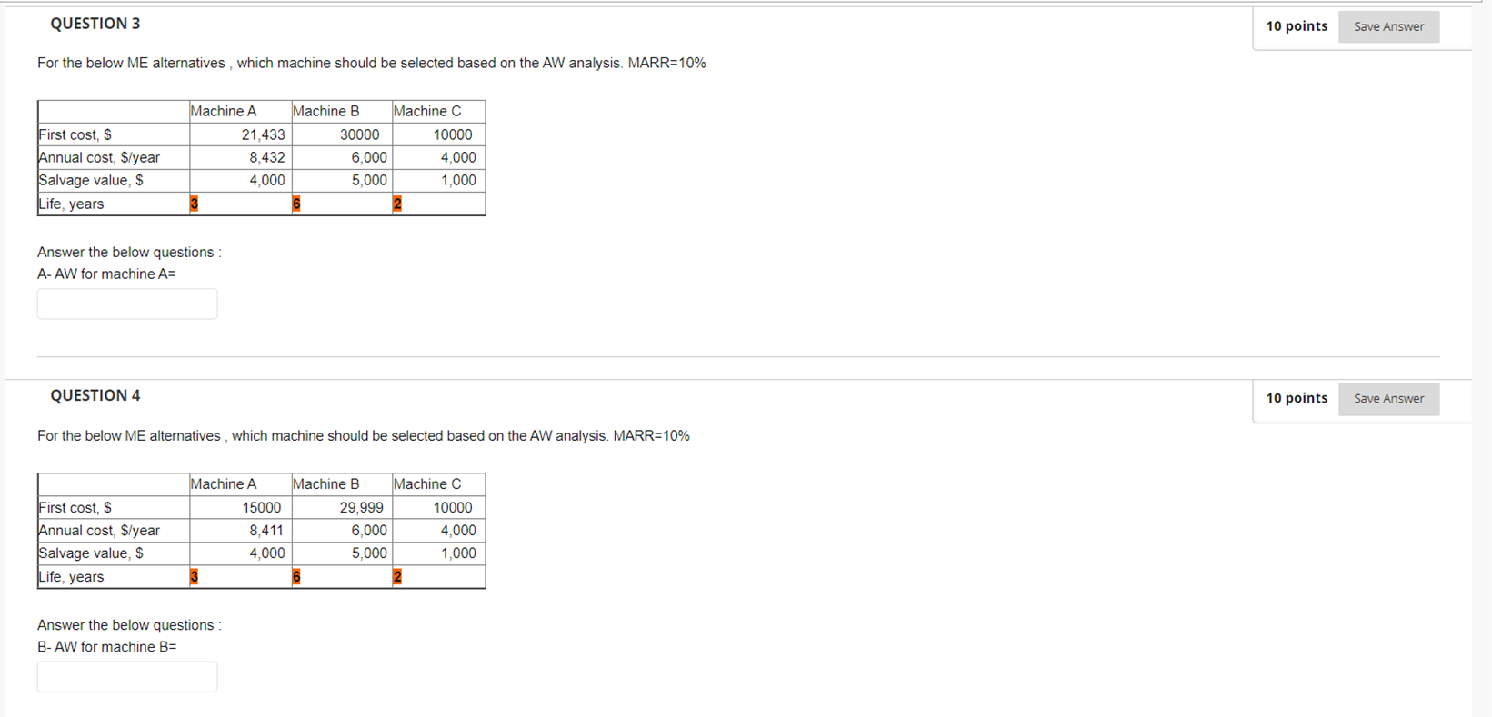 a factory is to be purchased and installed for $178,036. This system